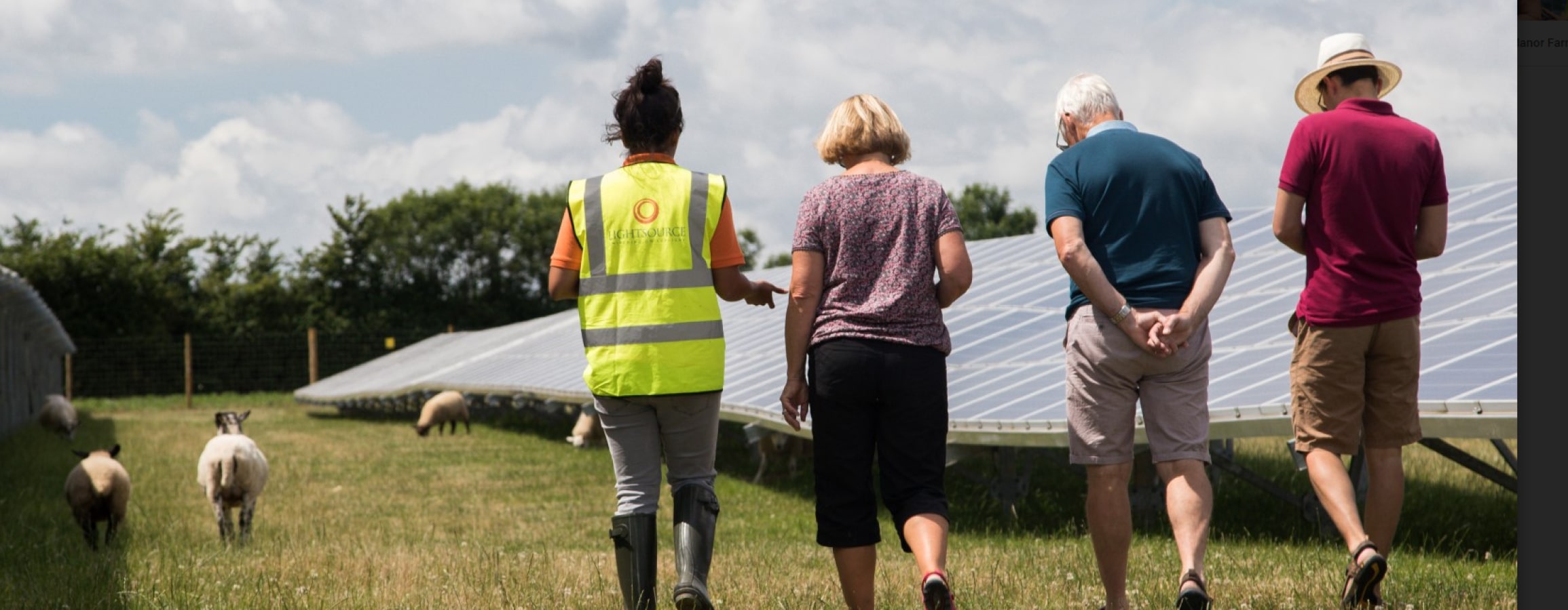 landowners on solar site