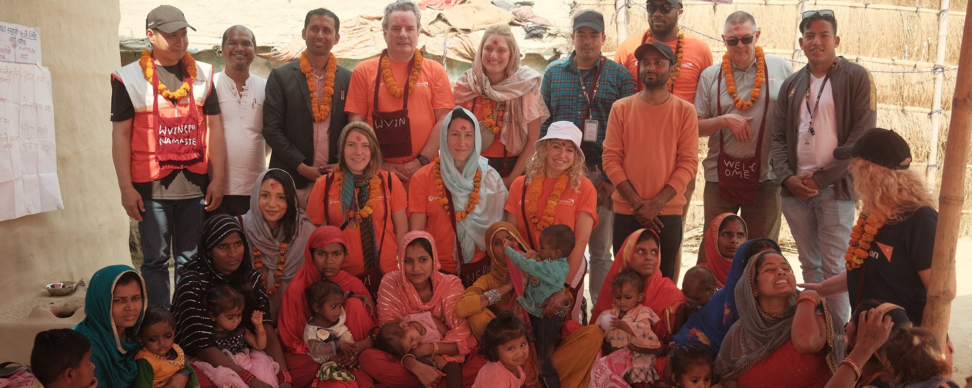 Lightsource bp team members in Nepal with Lightsource Foundation