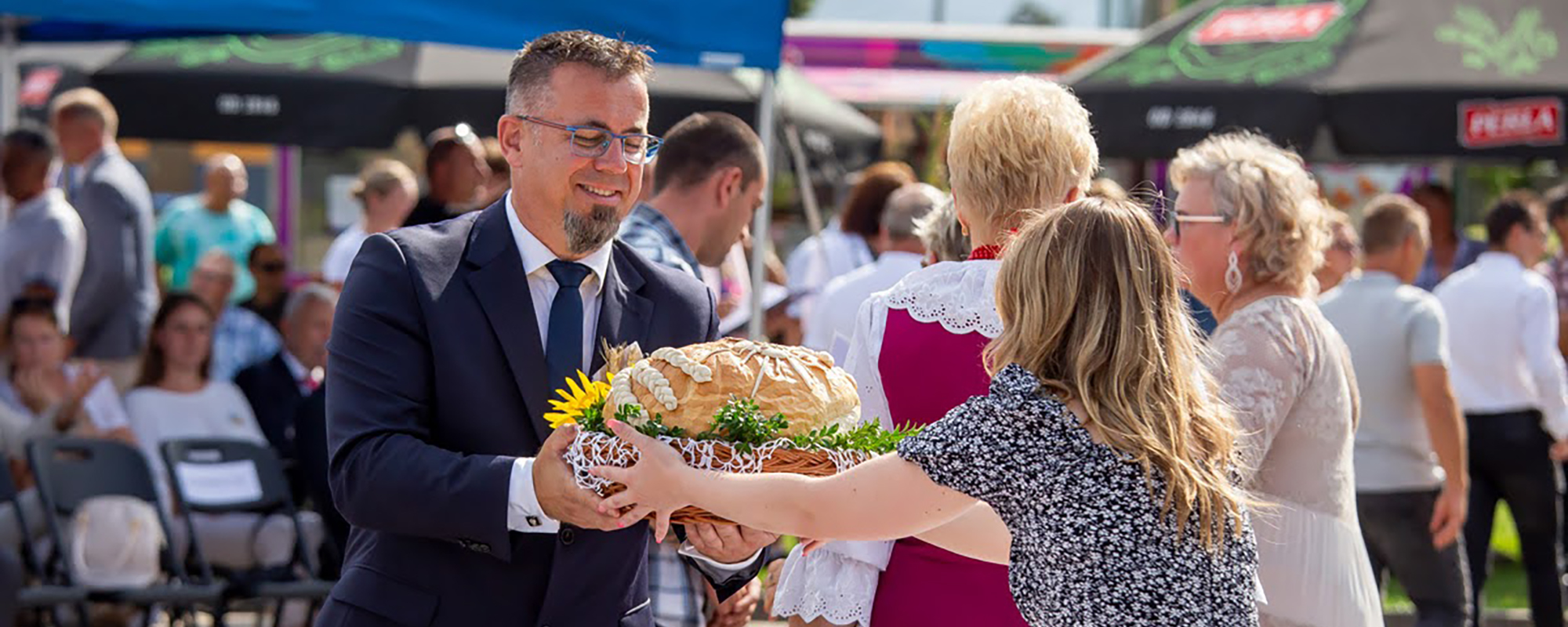 Harvest festival in Dozinki, Poland