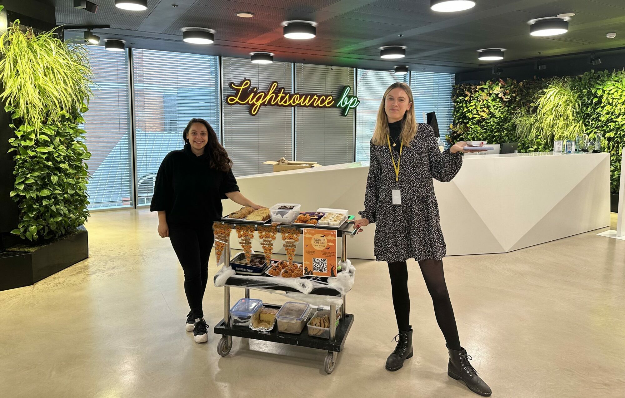 Halloween bake sale at London office