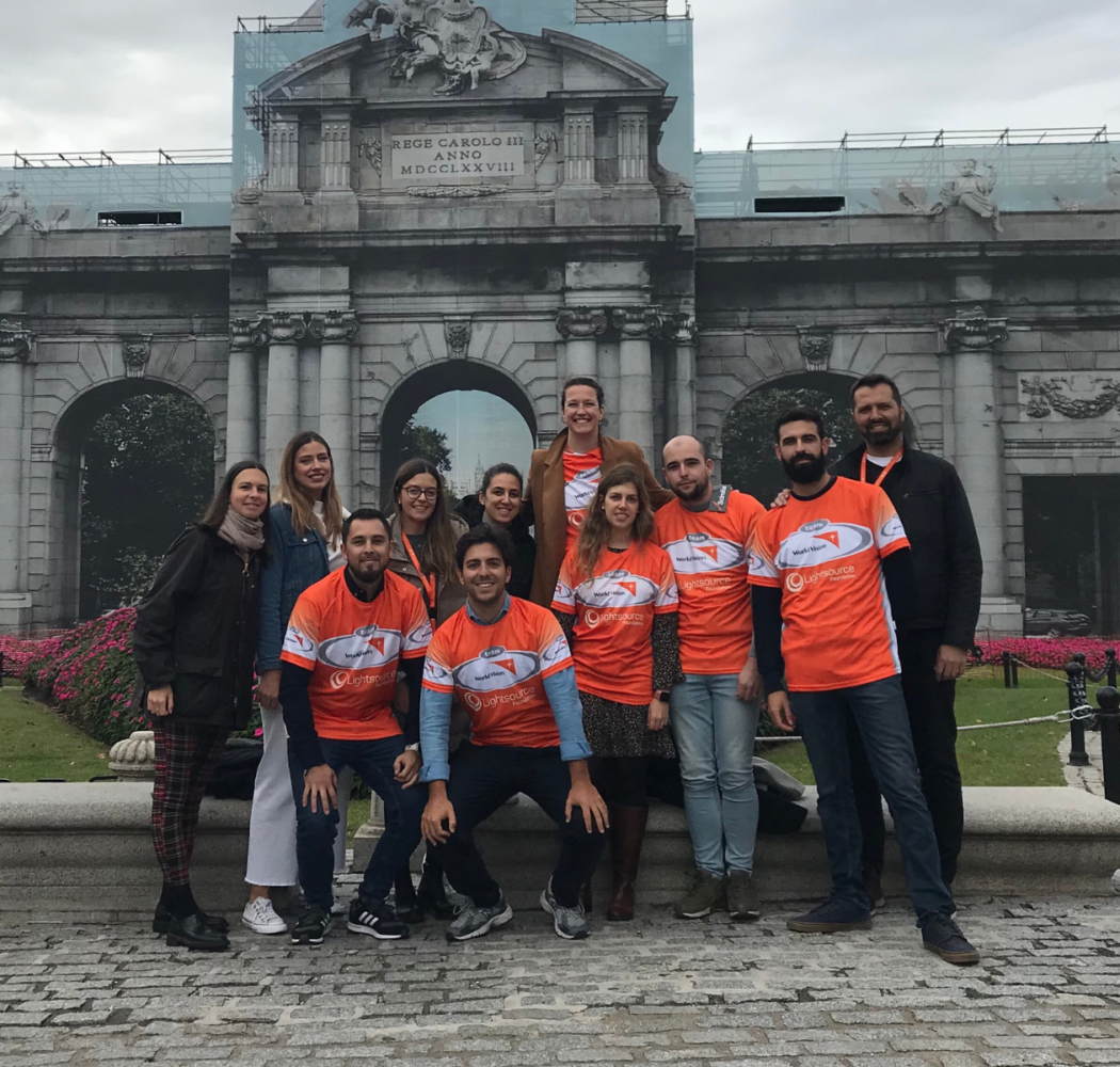 Spanish team out on their Walk4Water 6km walk in Madrid