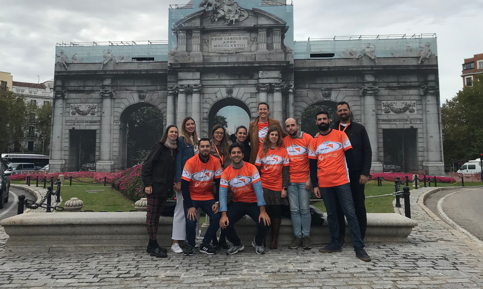 Spanish team out on their Walk4Water 6km walk in Madrid