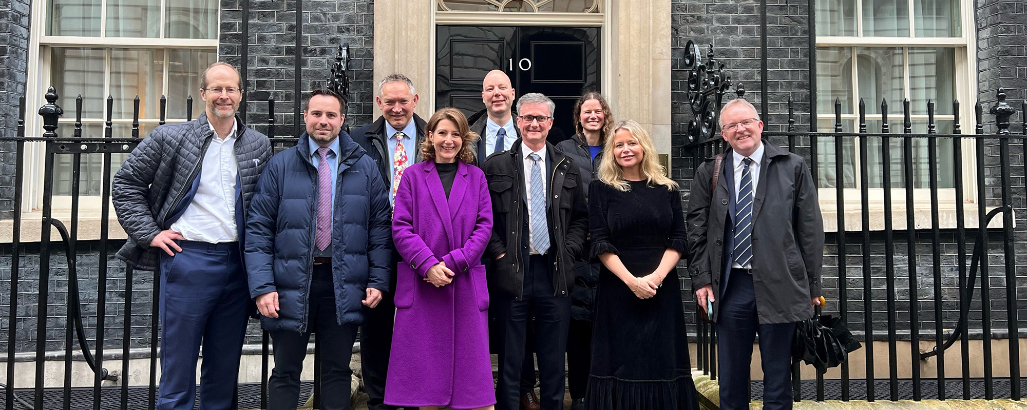 UK Solar Taskforce outside 10 Downing Street